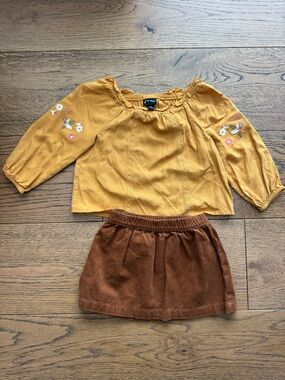Art Class - Target - Rust/Brown Skirt & Top Set